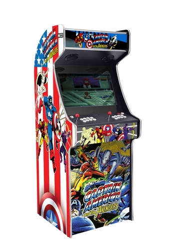 borne arcade cafe jeux anciens vieux bar bornes darcade machine recalbox batocera france belgique prix fabricant magasin captain america 01 - Accueil